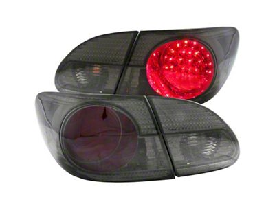 Anzo USA 2003-2008 Toyota Corolla LED Taillights Red/Smoke - 321270