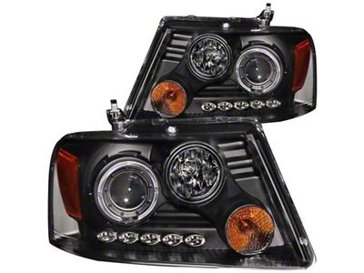 Anzo USA 2004-2008 Ford F-150 Projector Headlights w/ Halo and LED - 111204