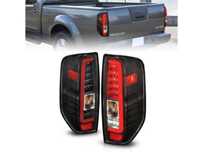 Anzo USA 2005-2021 Nissan Frontier LED Taillights Black Housing/Clear Lens - 311443