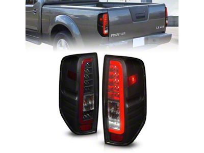 Anzo USA 2005-2021 Nissan Frontier LED Taillights Black Housing/Smoke Lens - 311444