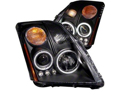 Anzo USA 2007-2012 Nissan Sentra Projector Headlights Black - 121276