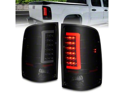 Anzo USA 2007-2013 GMC Sierra LED Tail Lights w/ Light Bar - 311389
