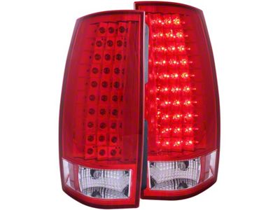 Anzo USA 2007-2014 Chevrolet Suburban LED Taillights Red/Clear G4 - 311140