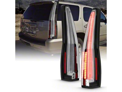 Anzo USA 2007-2014 Chevrolet Tahoe Led Taillights Red/Clear - 311297