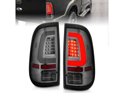 Anzo USA 2008-2016 Ford F-250 LED Taillights Chrome Housing Smoke Lens - 311357