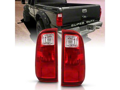 Anzo USA 2008-2016 Ford F-250 Taillight Red/Clear Lens OE Replacement - 311305