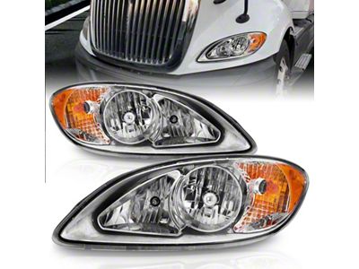 Anzo USA 2008-2016 International Prostar Crystal Headlights Chrome Housing - 131033