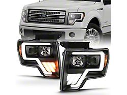 Anzo USA 2009-2013 Ford F-150 Projector Light Bar G4 Switchback H.L.Black - 111469