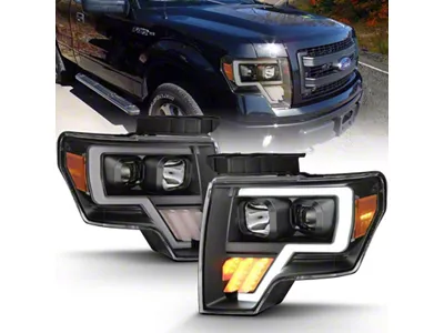 Anzo USA 2009-2014 Ford F-150 Projector Light Bar G4 H.L. Black - 111445