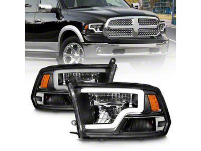 Anzo USA 2009-2020 Dodge Ram 1500 Full LED Square Projector Headlights - 111539