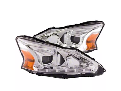 Anzo USA 2013-2014 Nissan Altima Projector Headlights w/ Plank Style Design - 121501