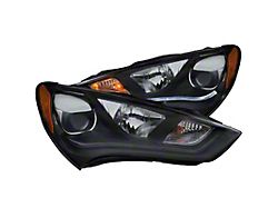 Anzo USA 2013-2015 Hyundai Genesis Projector Headlights w/ Plank Style Design - 121511