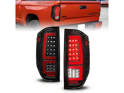 Anzo USA 2014-2021 Toyota Tundra LED Taillights Black Housing/Clear Lens - 311436