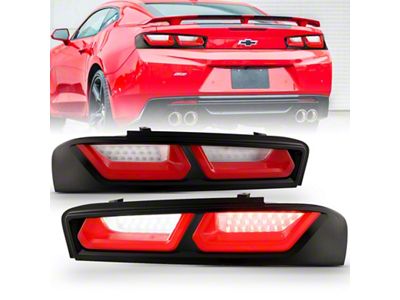 Anzo USA 2016-2018 Chevrolet Camaro L.E.D T.L Red/Clear - 321349
