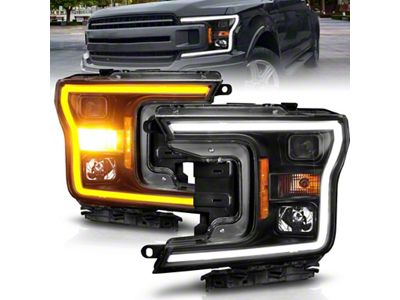 Anzo USA 2018-2020 Ford F-150 Projector Headlight w/ Plank Style Switchback - 111509