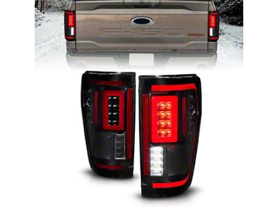 Anzo USA 21-23 Ford F-150 LED Taillights Seq. Signal w/BLIS Cover - 311474