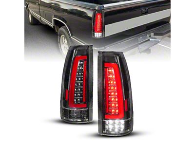 Anzo USA 88-99 Chevy/GMC C/K1500/2500/3500 Full LED Light Tube Taillights Black - 311485