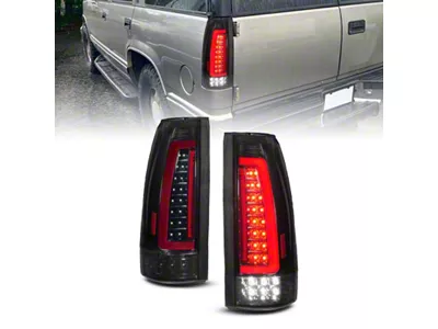 Anzo USA 88-99 Chevy/GMC C/K1500/2500/3500 Full LED Light Tube Taillights Black - 311486