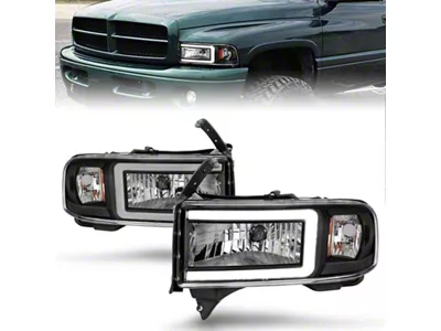 Anzo USA 94-02 Dodge RAM Crystal Headlight - w/ Light Bar - 111554