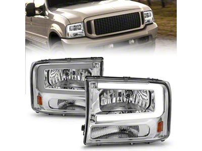 Anzo USA 99-04 Ford F250/F350/F450/Excursion excl. 99 Crystal Headlights - w/ - 111550