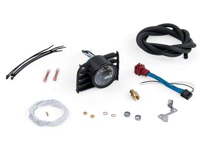 APR Mechanical Boost Gauge; Blue Needle; 52 mm. Mechanical Gauge; Incl. Boost Hoses; - MS100148