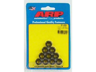 ARP M10x1.25 Sml Clr/Low Head 12PT Nut Kit 8740 Chrome - 301-8350