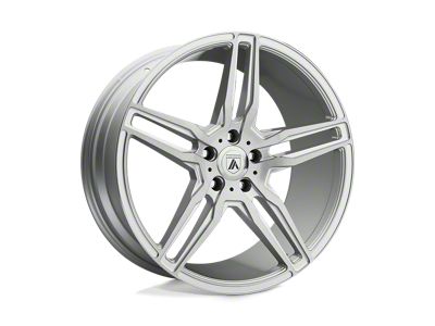 Asanti Orion Brushed Silver with Carbon Fiber Insert Wheel; 22x10.5; 25mm Offset