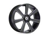 Asanti Apollo Satin Black Milled Wheel; 22x9; 15mm Offset; 6x139.7mm Bolt Pattern; 106.10mm Hub Bore