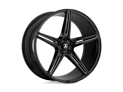 Asanti Alpha 5 Gloss Black Milled Wheel; 20x8.5; 38mm Offset