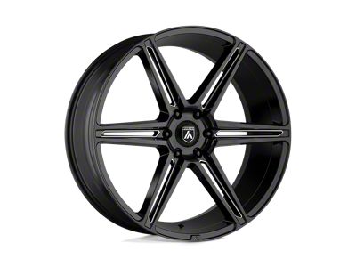 Asanti Alpha 6 Gloss Black Milled Wheel; 22x10; 30mm Offset