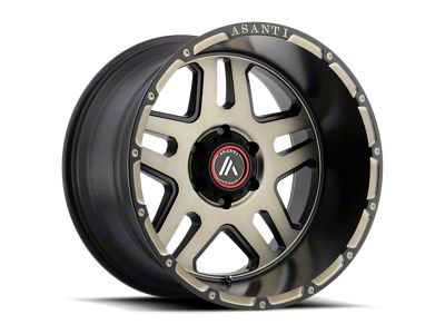 Asanti Enforcer Matte Black Machined Tint Wheel; 20x12; -44mm Offset