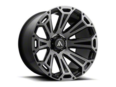 Asanti Cleaver Black Brushed Wheel; 22x10; -12mm Offset; 6x135mm Bolt Pattern; 87.10mm Hub Bore