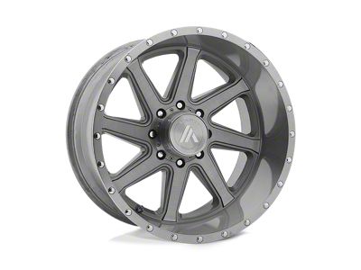 Asanti Windmill Titanium Brushed Wheel; 20x12; -40mm Offset