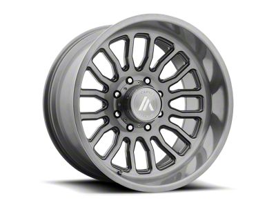 Asanti Workhorse Titanium Brushed Wheel; 20x10; -12mm Offset