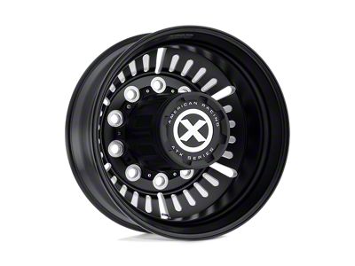 ATX Series Roulette Satin Black Milled Wheel; 22.5x8.25; -168mm Offset