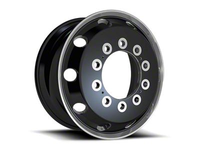 ATX Series Journey Glossy Black with Polished Lip Wheel; 22.5x12.25; 119mm Offset