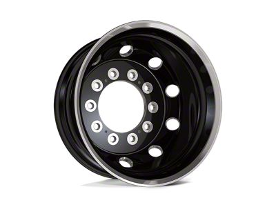 ATX Series Journey Satin Black with Polished Lip Wheel; 22.5x9; 99mm Offset