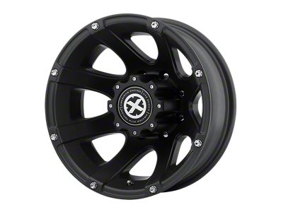 ATX Series Ledge Dually Textured Black Wheel; 16x6; -134mm Offset