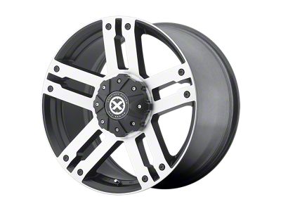 ATX Series Dune Satin Black with Machined Face Wheel; 18x8.5; 30mm Offset