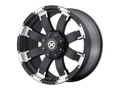 ATX Series Shackle Satin Black with Machined Face Wheel; 18x9; 20mm Offset