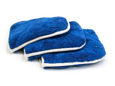 Autofiber Double Flip Rinseless Car Wash Microfiber Towel 3 Pack 8-Inch x 8-Inch