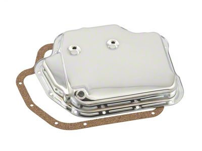 Mr. Gasket Automatic Transmission Oil Pan; Chrome; Incl. Drain Plug/Washer/Gasket; - 9762