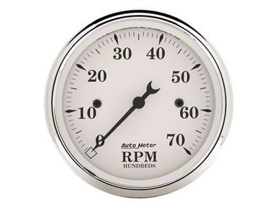 Auto Meter 3 1/8 inch 7000rpm Old Tyme Tachometer - 1695