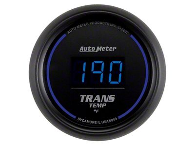 Auto Meter 52.4mm Black Digital Trans Temperature Gauge - 6949