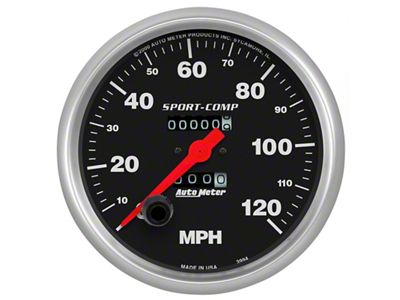 Auto Meter 5in 0-120 MPH Mechanical Sport-Comp Speedometer - 3994