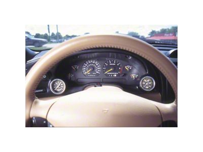 Auto Meter 94-00 Ford Mustang 52mm Black Dual Instrument Cluster Bezel - 10003