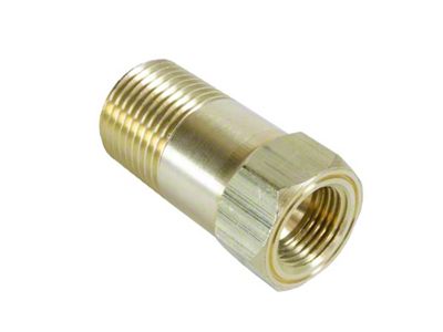 Auto Meter Adapter Fitting 1/2 NPT Brass Male Extension for Mechanical - 2270