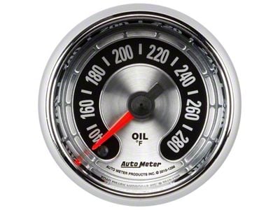 Auto Meter American Muscle 2-1/16in Full Sweep Electric Digital Stepper 140-280 - 1256