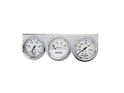 Auto Meter Autogage 2-5/8in 0-100 PSI Oil Press/ 16 Volt / - 2329