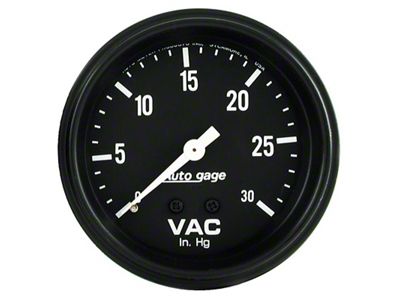 Auto Meter AutoGage 2-5/8in. / 0-30 IN HG / Mechanical Full - 2317